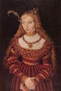 Lucas Cranach the Elder Portrat der Prinzessin Sibylle von Cleve als Braut oil painting